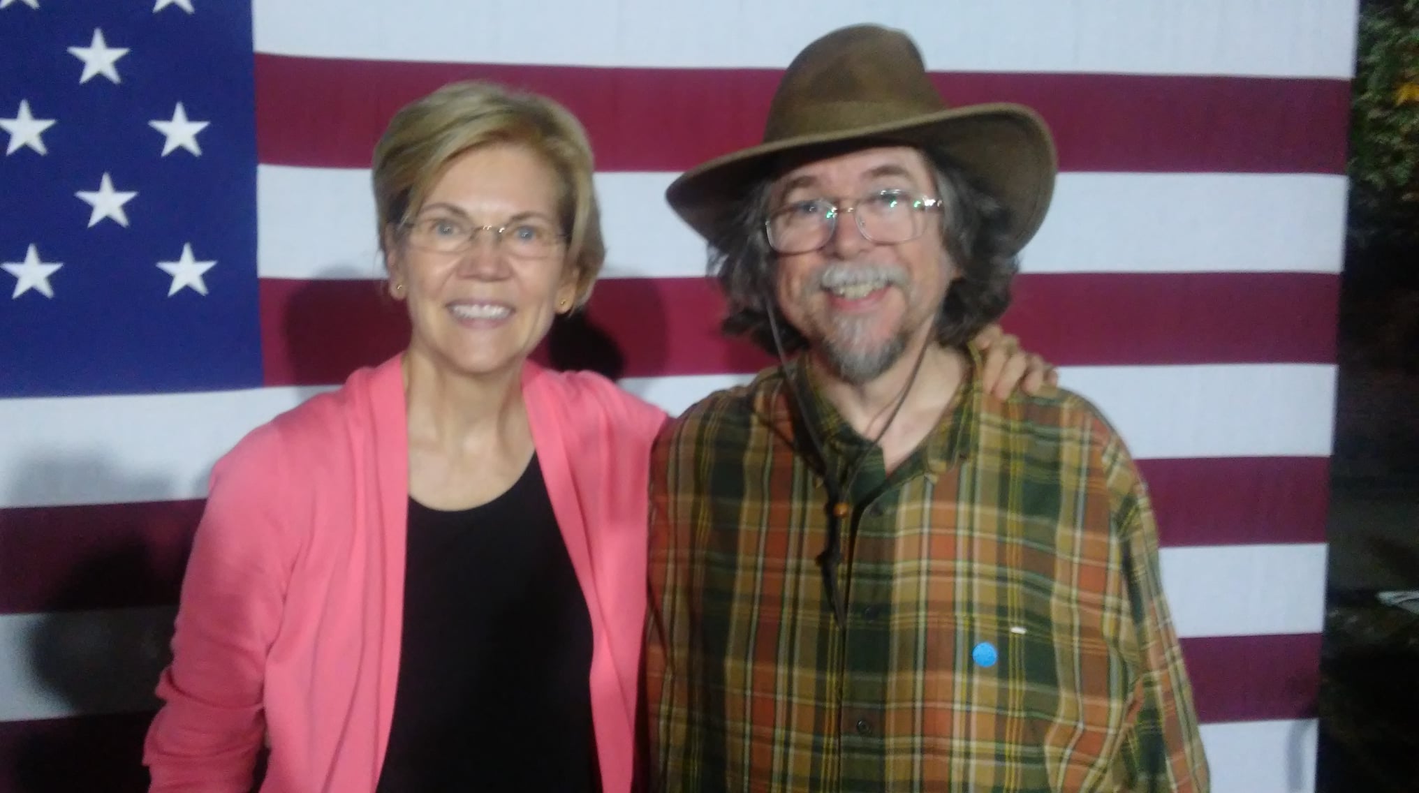 [Kent with Elizabeth Warren]